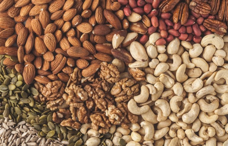 food source of Q10: walnuts, peanuts, almonds, cashews, seeds